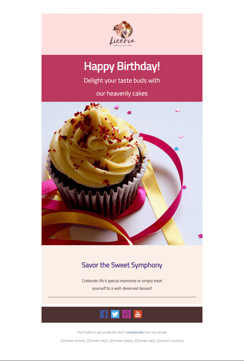 Birthday Email